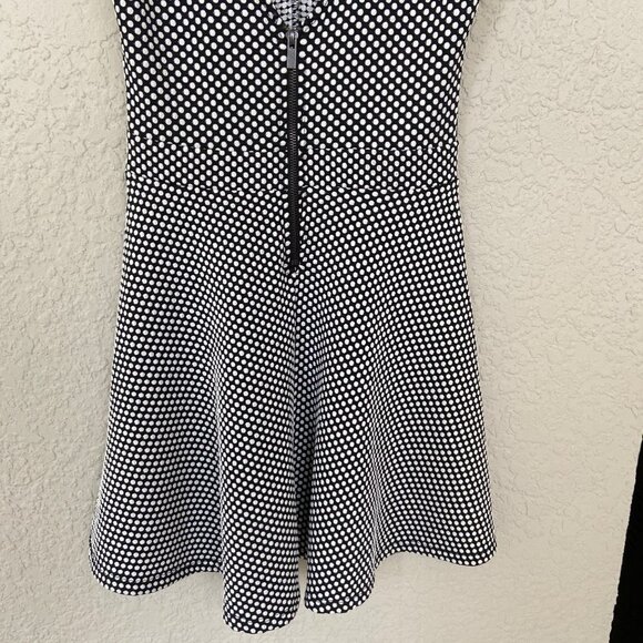 ✨2/$20✨ Forever 21 Black and White Polka Dots A-Line Dress Size Medium - Picture 7 of 12